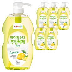 탐사 베이킹소다 주방세제 레몬, 780ml, 6개