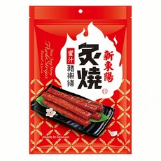 新東陽 蜜汁炙燒豬樂條 嚴選豬後腿肉 隧道式旋風烤箱高溫烘烤 單條包裝, 165g, 1包