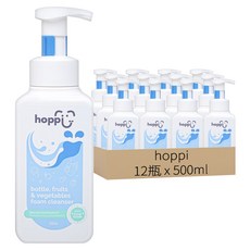 hoppi 奶瓶蔬果清洗劑 500ml, 12瓶