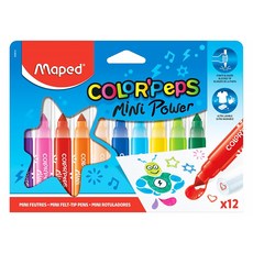 Maped 不縮頭胖胖彩色筆 Set 12色 COLOR'Peps Mini Power, 1盒
