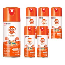 OFF 에어로졸 모기기피 스프레이, 150ml, 6개