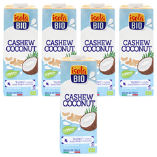 이솔라비오 유기농 캐슈 코코넛 음료, 1L, 5개