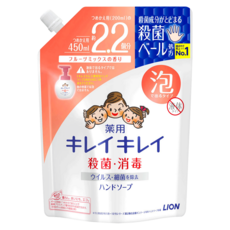 LION 獅王 趣淨 洗手慕斯 清新果香 補充包, 1個, 450ml