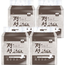 정성 남녀공용 매직패드 일자형 속기저귀 패드형, 30매입, 4개, FREE(onesize)