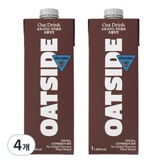 OATSIDE 歐特賽 可可燕麥植物奶, 1L, 4瓶