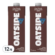 오트사이드 귀리음료 초콜릿맛, 1L, 12개