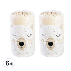 트렌디큐브 이불 장난감 보관 정리 커버 곰돌이, 6개