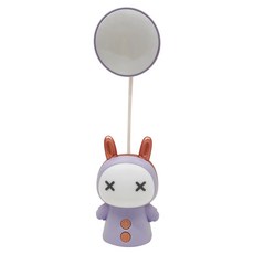 Yiyang USB萌兔兩用四檔LED檯燈, 紫色