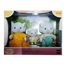 EPOCH森林家族 大象家庭組, 溫馨家庭角色扮演遊戲，激發孩子無限想像力, 1入