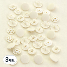 썬그립 멀티 썬그립 티단추 15mm 세트, 03 오트밀, 3세트