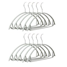 Everhouse 粉彩多功能防滑衣架, 粉彩綠, 10個