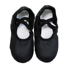 女童素面皮革芭蕾舞鞋