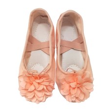 KID'S BALLETMALL 女童用胸花芭蕾舞鞋