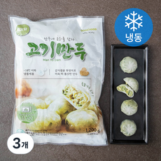 굿푸드 만요담 고기만두 (냉동), 1.2kg, 3개