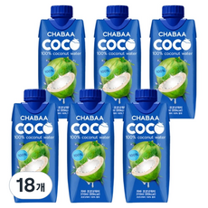 차바 코코넛 워터, 18개, 310ml