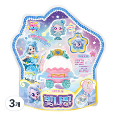 캐치티니핑 슈팅스타 빛나핑 피규어, 3개
