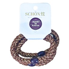 韓國 KNK 超彈力髮圈 3入組 M1053，多色可選，髮飾配件, 1組