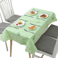 인아트 방수 식탁보, 그린 아보카도, 1개, 137 x 90 cm