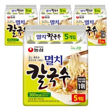 농심 멸치칼국수, 98g, 20개