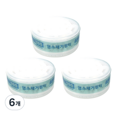 아쿠아듀오 SF-1000 핸디형 전용 2차 헤드 염소필터, 6개, 아쿠아듀오 2차 헤드필터 염소완화