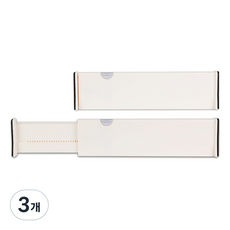 길이 조절 서랍 칸막이 L, 3개