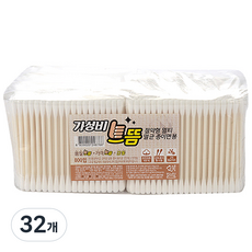 가성비으뜸 절약형 멀티 멸균 종이 면봉, 32개, 100개입