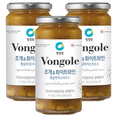 청정원 조개 앤 화이트와인 봉골레 파스타 소스, 360g, 3개