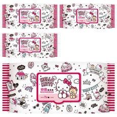 Hello Kitty 凱蒂貓 抑菌柔濕巾 加蓋 200 x 150mm, 1入, 4包