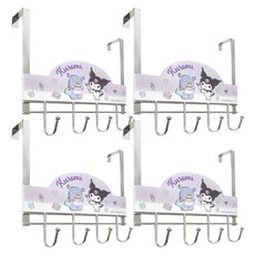 Sanrio 三麗鷗 酷洛米門後掛勾 29.2 x 31 x 10cm, 好友分享時光 銀色, 4組