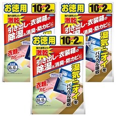 FUMAKILLA 福馬 激乾 除濕包 抽屜/衣櫥專用, 324g, 3袋