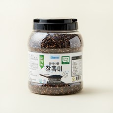 유기농 씻어나온 찰흑미, 2.2kg, 1통