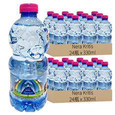 My water 天然山泉水 24瓶, 330ml, 48瓶