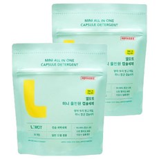 엘모트 미니 올인원 캡슐세제, 30개입, 2개