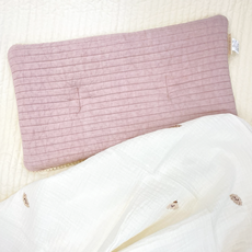 바미블랑 유아용 반전매력 낮은베개 + 블랭킷 세트, 인디핑크(낮은베개), 아티스트멍(블랭킷)