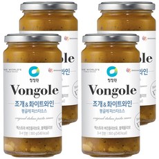 청정원 조개 앤 화이트와인 봉골레 파스타 소스, 360g, 4개