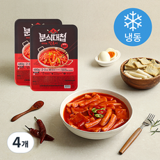토끼밀 분식대첩 떡볶이 매운맛 (냉동), 480g, 4개