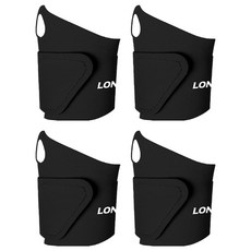 人體工學設計超薄運動加壓護腕 2入, 黑色, 2個