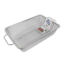 Jinsung Star 不鏽鋼方形雙耳瀝水籃 B型 粗網, 單一顏色