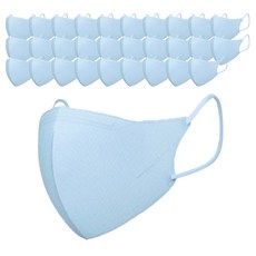 CLA 슬림핏 소형 어린이 키즈 새부리형 2D 컬러 국산 4중 MB필터 마스크, 5매입, 8개, 시에라블루