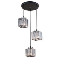 Honey Comb 水晶餐吊燈 YP80-894-103，餐廳燈飾，蜂巢造型，三燈設計，簡約風格, 1入
