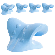 人體工學 C型頸椎指壓按摩枕 牽引+按摩+指壓三合一 每天8-15分鐘頸椎壓力OUT！, 6個