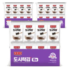 대천김 재래도시락김 16p, 64g, 3개