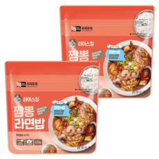 Doori Doori 拉麵拌飯 海鮮味 泡麵和飯的完美結合 加入熱水後即可食用, 123g, 2包