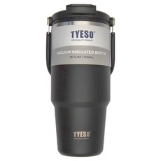 TYESO 泰碩 手提304不銹鋼水杯, 瑪瑙黑, 1.05L, 1個