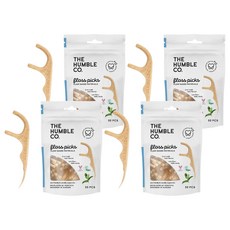 험블 일회용 치실 민트, 8cm, 50개입, 4개