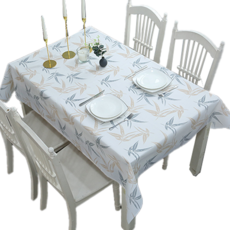 인아트 방수 식탁보, 가는 나뭇잎, 1개, 137 x 152 cm