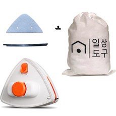 일상도구 자석 양면 유리창 청소기 5~25mm용 + 리필용 스펀지 50p + 고정핀 15p + 교체용 와이퍼 4p + 보관가방 세트, 1세트