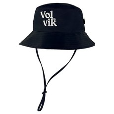 볼빅 레터링 버킷햇 골프모자, 블랙, 1개