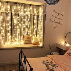 LED銅線燈泡窗簾燈 200燈, 1個, 燈泡色