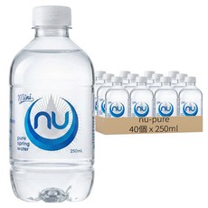 nu-pure 天然泉水, 250ml, 40個